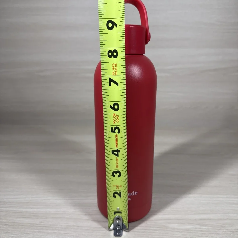 New No Box Kate Spade New York Red Stainless Steel Water Bottle. Never Used
